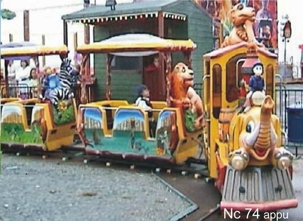 Kids Train Jungle Theme Elephant & Zebra & Dog KT04