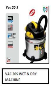 VAC 20S Wet and Dry Vacuum Cleaner