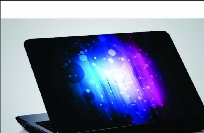 Abstract Circle PVC Laptop Sticker