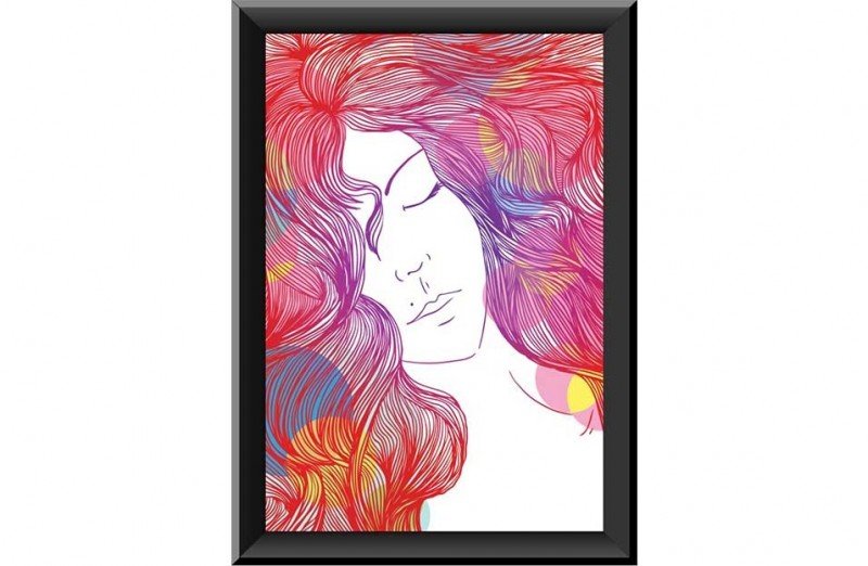 Dream Girl PVC Wall Painting