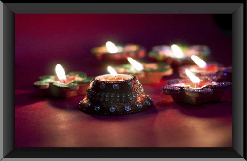 Festival Lamp PVC Wall Painting