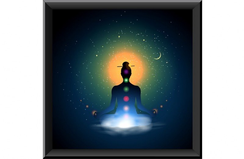 Meditation PVC Wall Painting