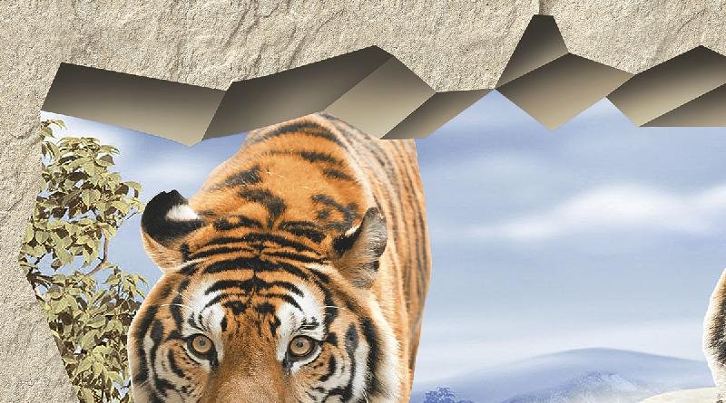 Poster Series Wall Tiles (25x45) (3909 A)