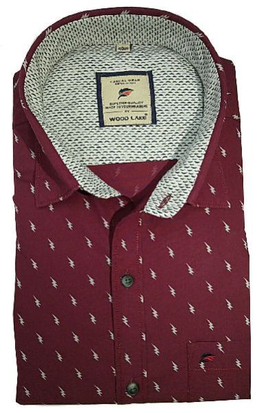 Mens Printed Semi Casual Shirt 03