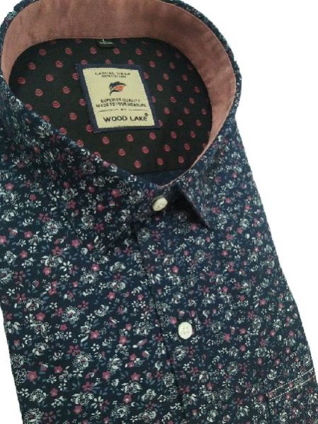 Mens Printed Semi Casual Shirt 05