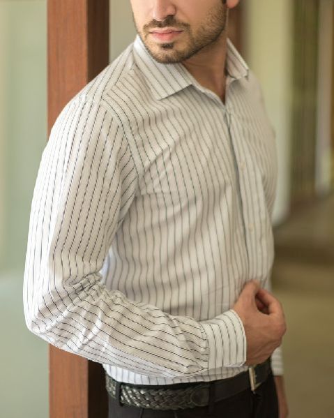 Mens Striped Formal Shirt 04