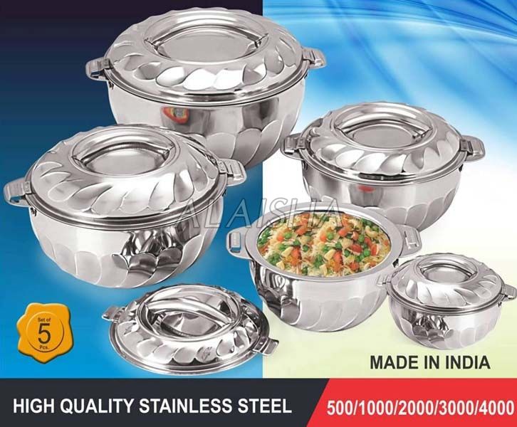 Oscar 5 Pcs Stainless Steel Insulated Casserole Set