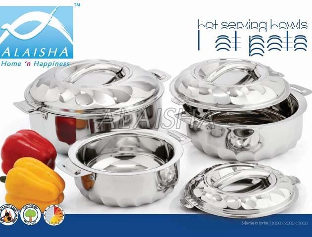 Super Flora 4 Pcs Stainless Steel Insulated Casserole Set