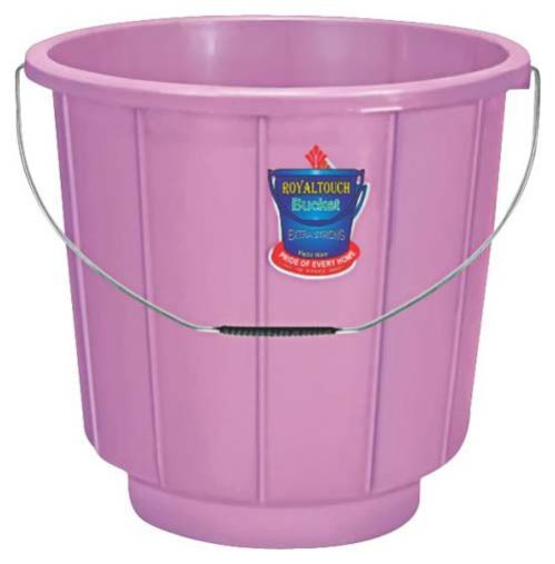 1116 Plastic Striped Bucket