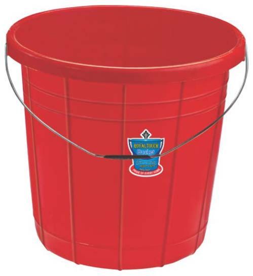 161 Plastic Striped Bucket