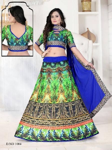 1004 Ladies Digital Printed Lehenga Choli