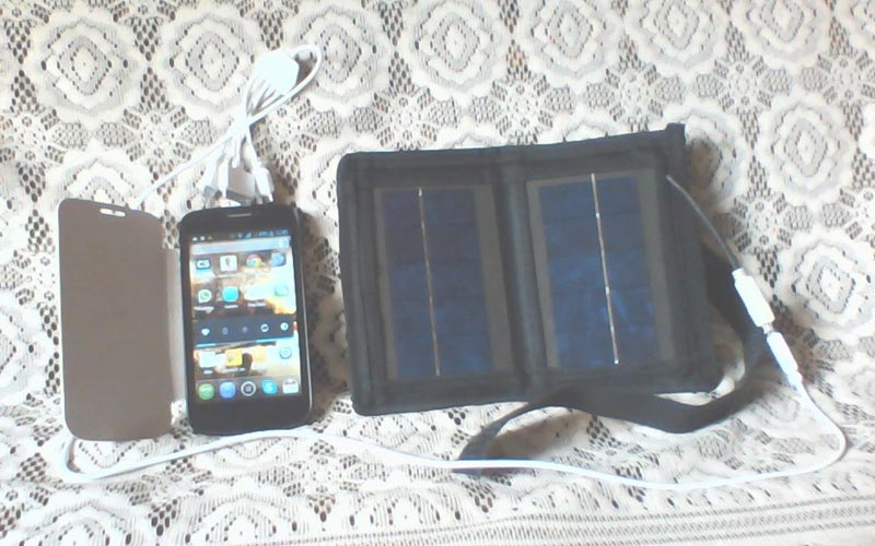 Solar Smartphone Power Bank Charger Bag