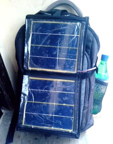 Solar Laptop Power Bank Charger Bag