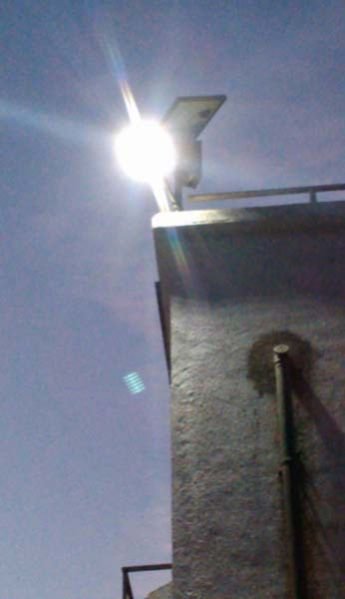 Installed 12W Led Street Light