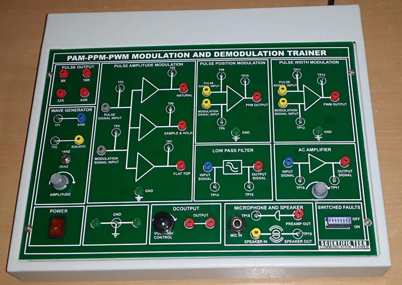 PAM - PPM - PWM Modulation and Demodulation Trainer