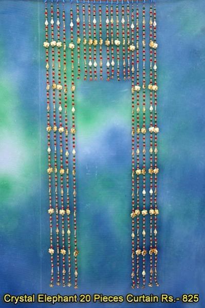 Crystal Elephant 20 Pieces Curain