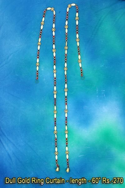 Dull Gold Ring Beaded Curtains