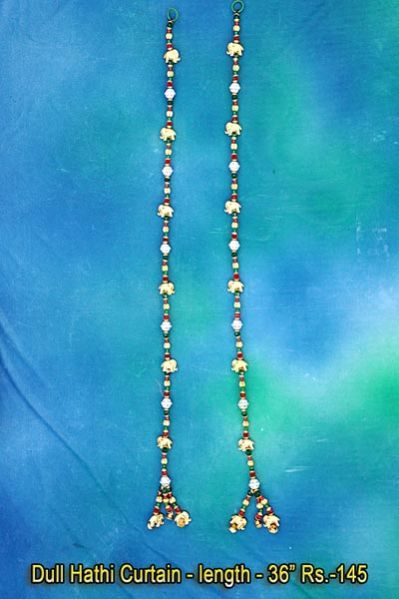 Dull Hathi Beaded Curtains
