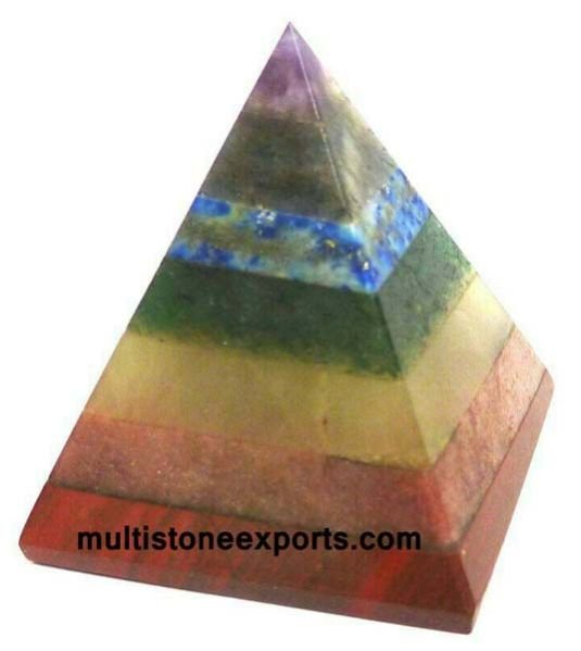 Gemstone Seven Chakra Pyramid
