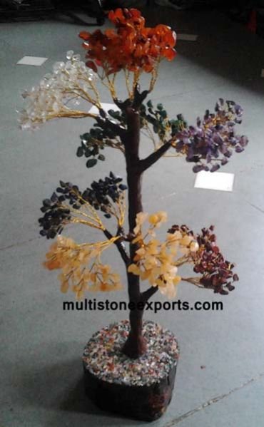 Seven Chakra Gemstone Palm Tree