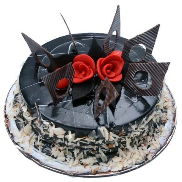 Chocolate Almond Birthday Cake