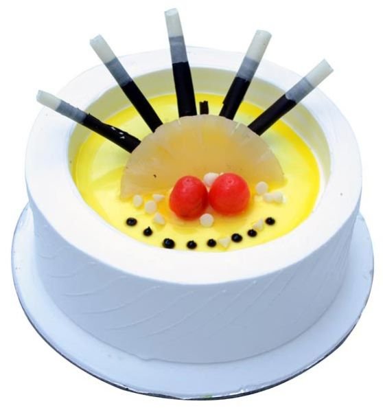 Pineapple Spread Birthday Cake