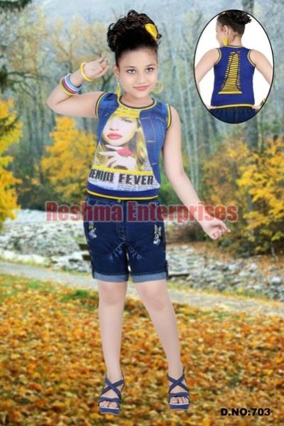 Girls Denim Shorts (D.No. : 703)