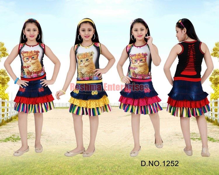 Girls Denim Skirts (D.No. : 1252)