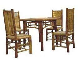 Bamboo Dining Table Set