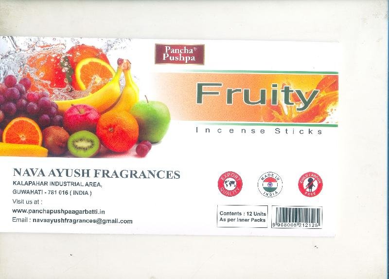 Pancha Pushpa Fruity Incense Sticks 01