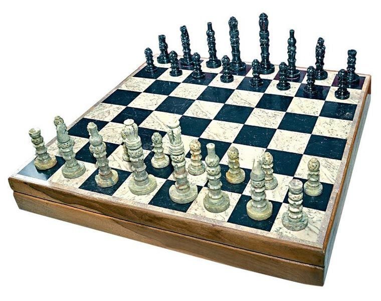 Marble Chess Board Box 14'' LHB14