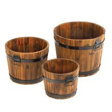 Wood Planter Sets