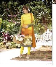 Yellow Georgette Salwar Kameez