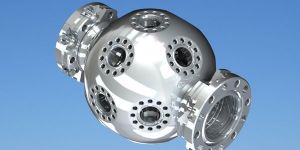 Rotatable Spherical Triple Octagon Vacuum Chamber