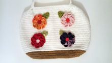 White Flower Handbag