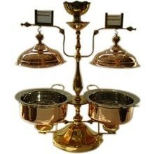 Twin Copper Chafing Dish