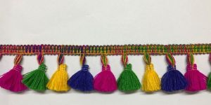 Multi Colour Wool Fringe