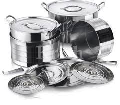 Stock Pot Cum Steamer Set