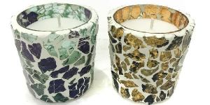 Mosaic Votive Candles