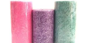 Scraped Pillar Candles