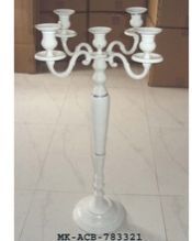 White Aluminum Candelabra