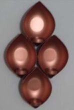 Wall Metal Tears Drop T Light Holders