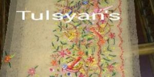 Hand Embroidered Dupatta on Net