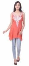 Embroidered Solid Tunic
