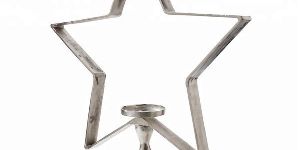 Wooden Base Star T-Light Holder