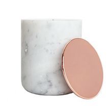 White Marble Candle Jar