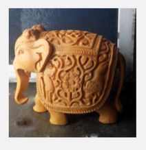 Wooden Elephant Statue