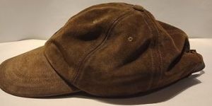 Suede Leather Cap