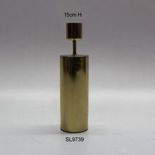 Metal Taper Candle Holder Gold Finish