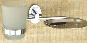EL- 08 Brass Soap Dish & Tumbler